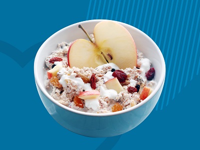 Eine Schale mit Müsli.