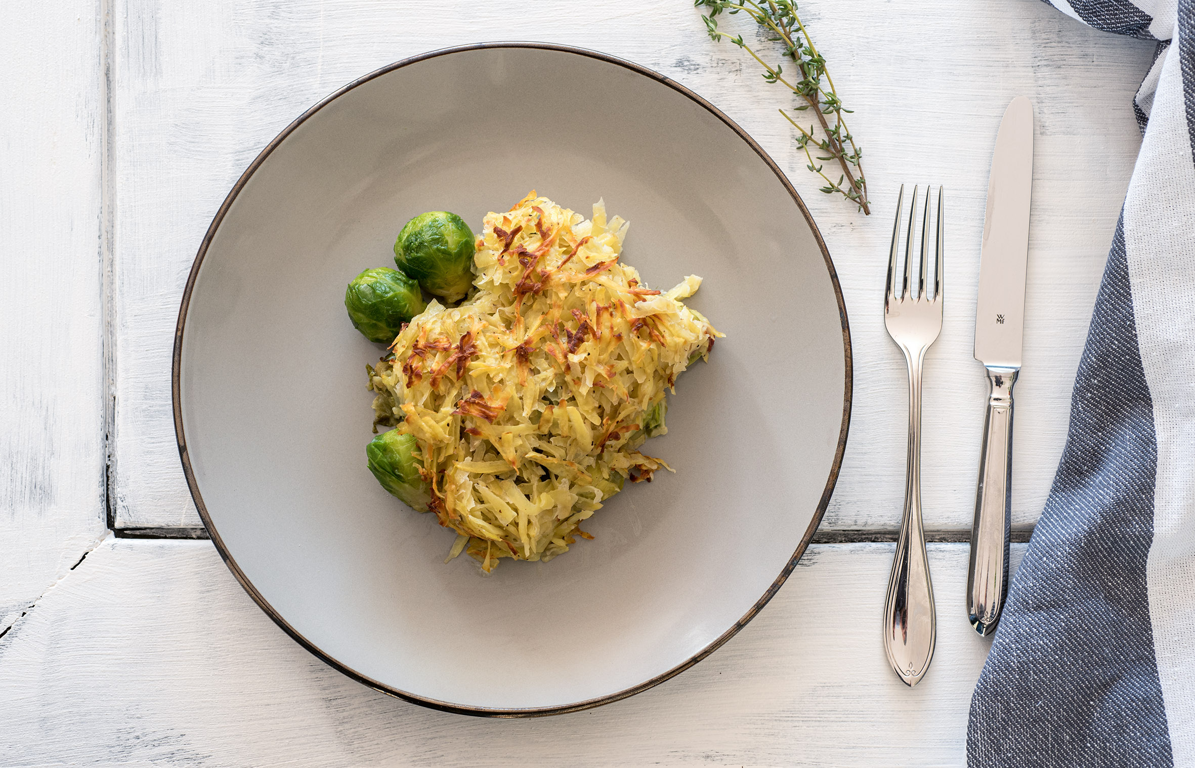 Rosenkohl mit Kartoffelkruste