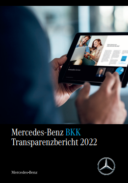 Titelmotiv Transparenzbericht der Mercedes-Benz BKK