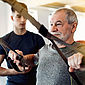 Älterer Mann beim Fitness